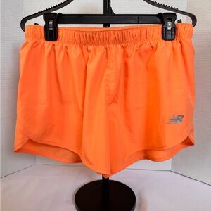 New Balance Neon Orange Running Shorts Women’s Medium Athletic Active